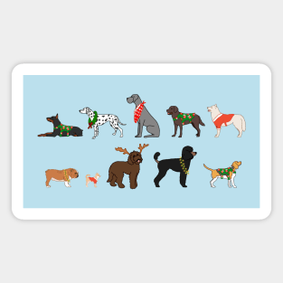 Holliday doggos group 2 Magnet